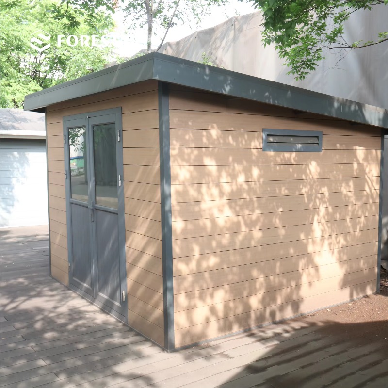 Outdoor Furniture Wood - D2833 3M×3M高性能金属製工具収納庫 グリーン 防水スチール製木製ホームガーデン収納庫 屋外収納庫