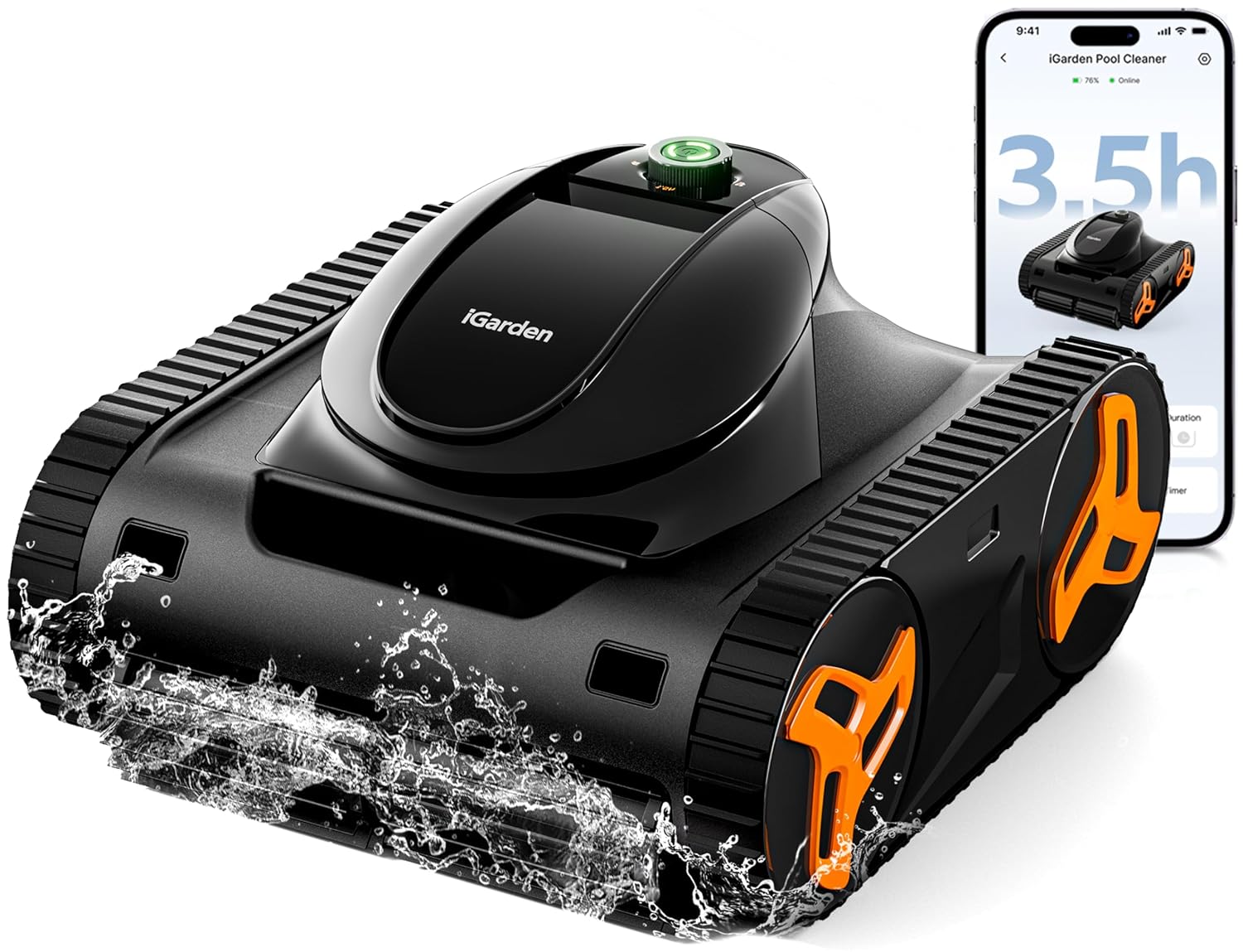 Outdoor Furniture Metal - ロボットプールクリーナーKNシリーズ、稼働時間210分、スマート3Dナビゲーション、フルインバーター省エネ技術、床掃除、カスタム仕様