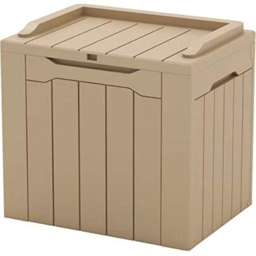 Outdoor Furniture Balcony - 特大90ガロン樹脂製デッキボックス、屋外収納用、パティオ家具のクッション、プール用品、ガーデンツール、鍵付き、防水、UV保護、耐候性、郵便受け、裏庭、バルコニー、サイドテーブル、ブラック