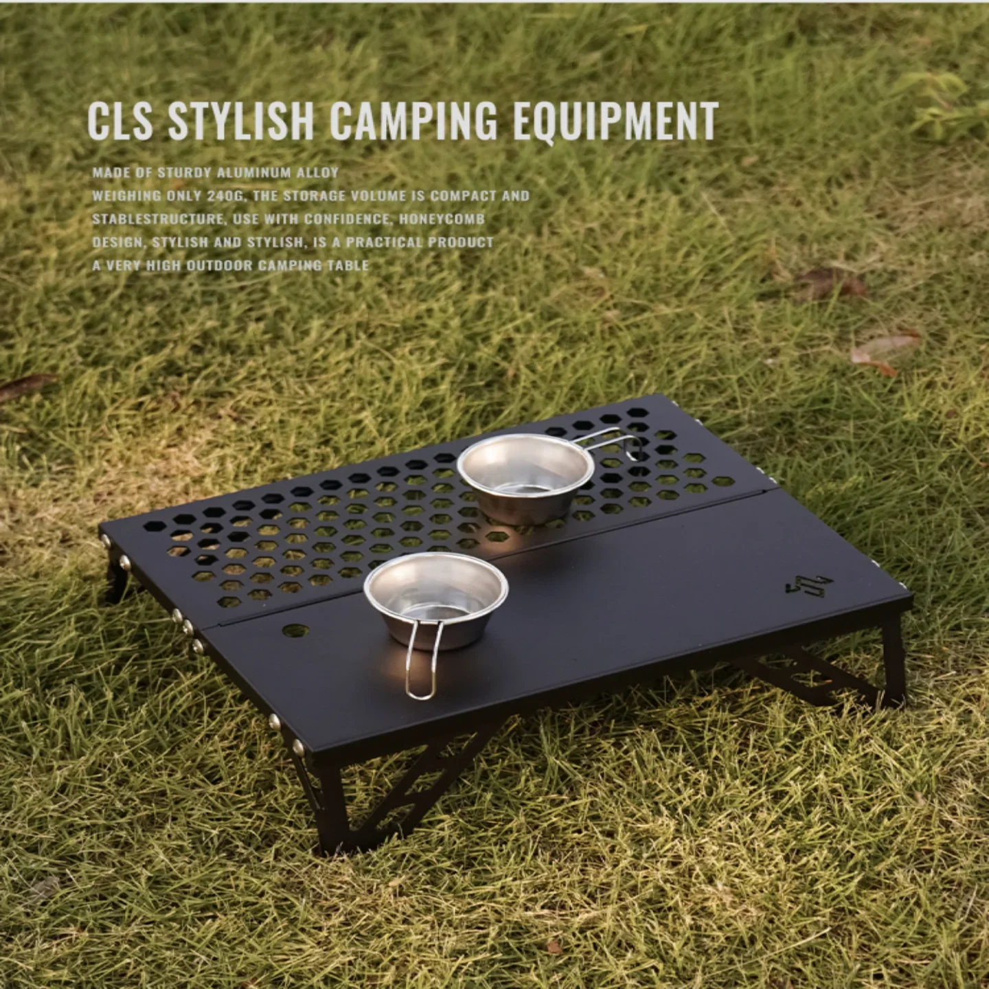 Outdoor Furniture Usa - CLS 屋外ミニ折りたたみアルミテーブル超軽量ポケットテーブルバーベキュー登山ピクニック用シングル小型ティーテーブル