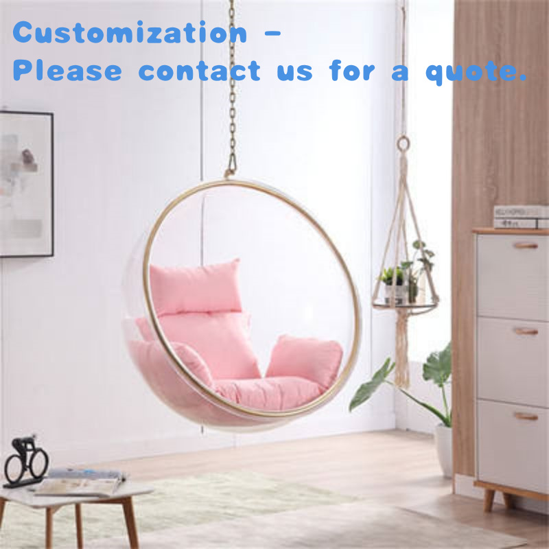 Garden Swing Chair - カスタム。ホットセール アクリル製ハンギングチェア スタンディングスイングボール ゴールデンバブルチェア 屋外用 吊り下げチェーン付き