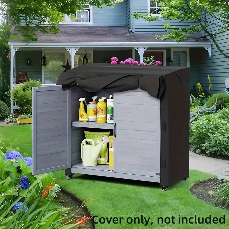 Outdoor Furniture Protector - 耐久性のある防水キャビネットカバー、屋外収納ボックスプロテクター、屋外家具や収納ユニット用の頑丈な防水カバー