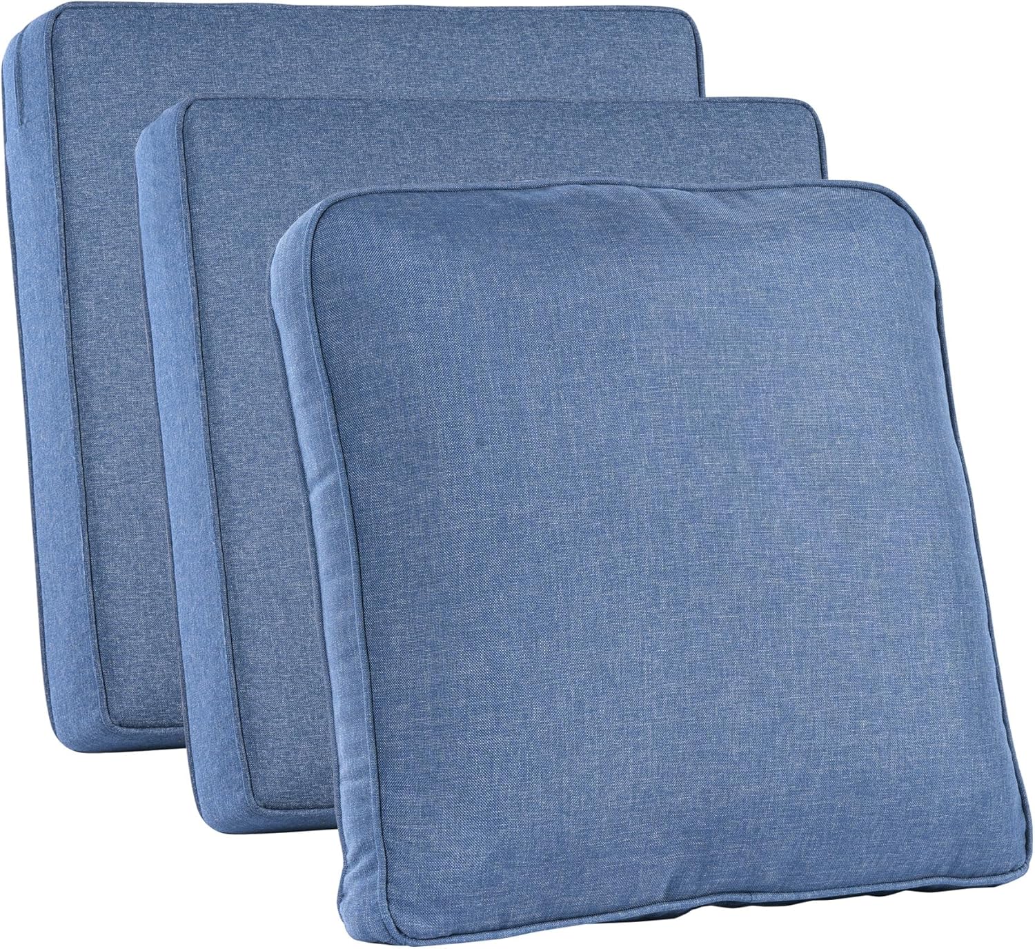 Outdoor Furniture Fabric Waterproof - 屋外パティオ家具用クッションカバー、デニムブルー、防水、ジッパー付き