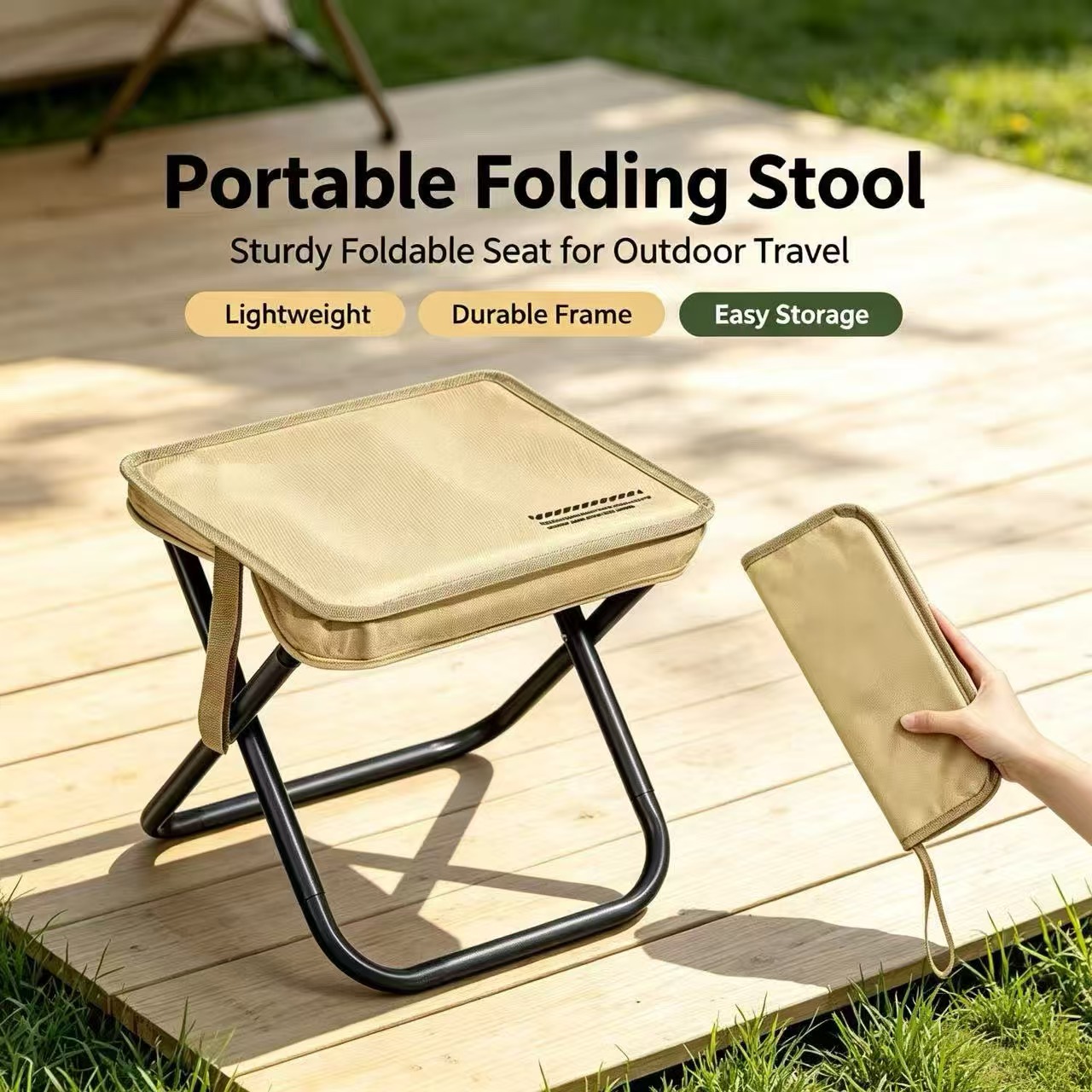Outdoor Furniture Used - Magza ポータブル折りたたみスツール超軽量ペンスツールアウトドアキャンプ用軽量椅子釣り地下鉄や電車旅行用