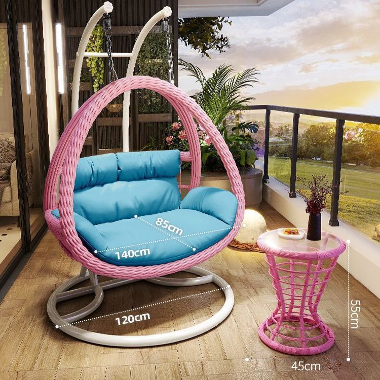 Outdoor Furniture Balcony - モダンデザイン屋内外兼用ロッキングスイング鳥の巣バルコニーハンモックチェア2人乗り屋外家具ハンギングバスケットスイング