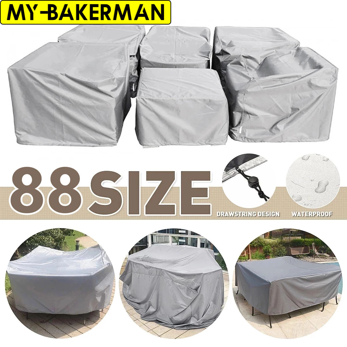 Outdoor Furniture Upholstery Near Me - パティオ家具カバー防水、パティオ家具セットカバー屋外セクショナルソファセットカバー、パティオテーブルと椅子セットカバー