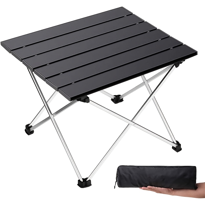 Outdoor Furniture Usa - 持ち運び可能な折りたたみ式キャンプテーブル、軽量でビーチ、ピクニック、バーベキュー、アウトドア料理、旅行に最適