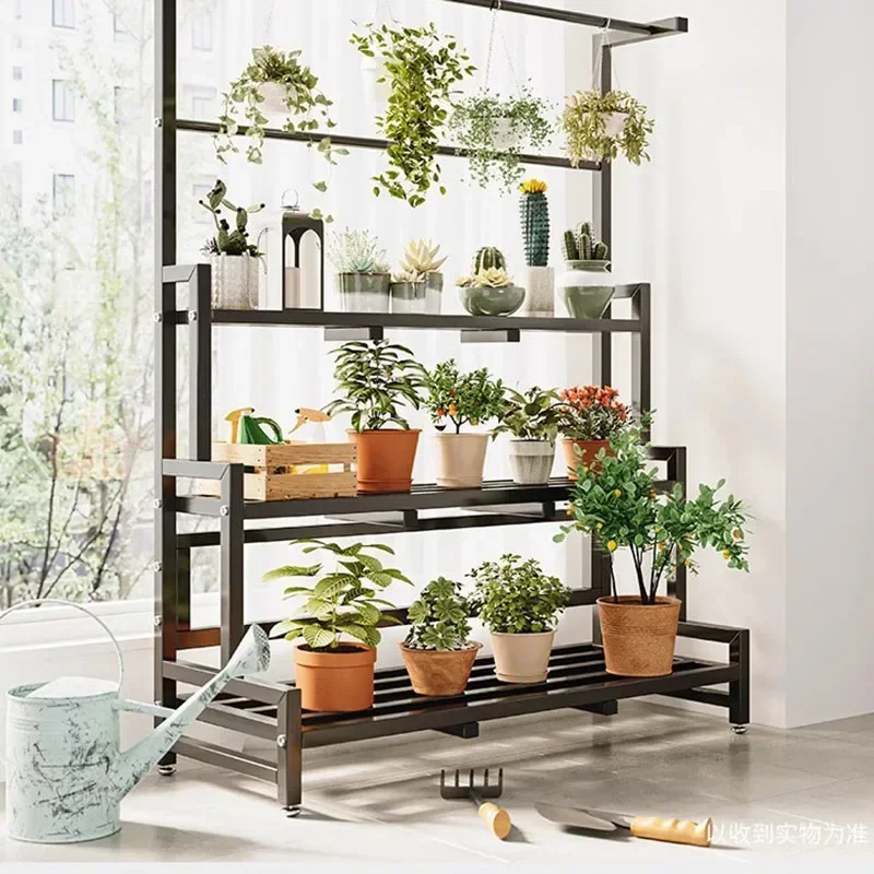多層ディスプレイ植物ラック棚、ユニバーサル屋外金属正方形棚、 - Outdoor Furniture Balcony のレビューと価格