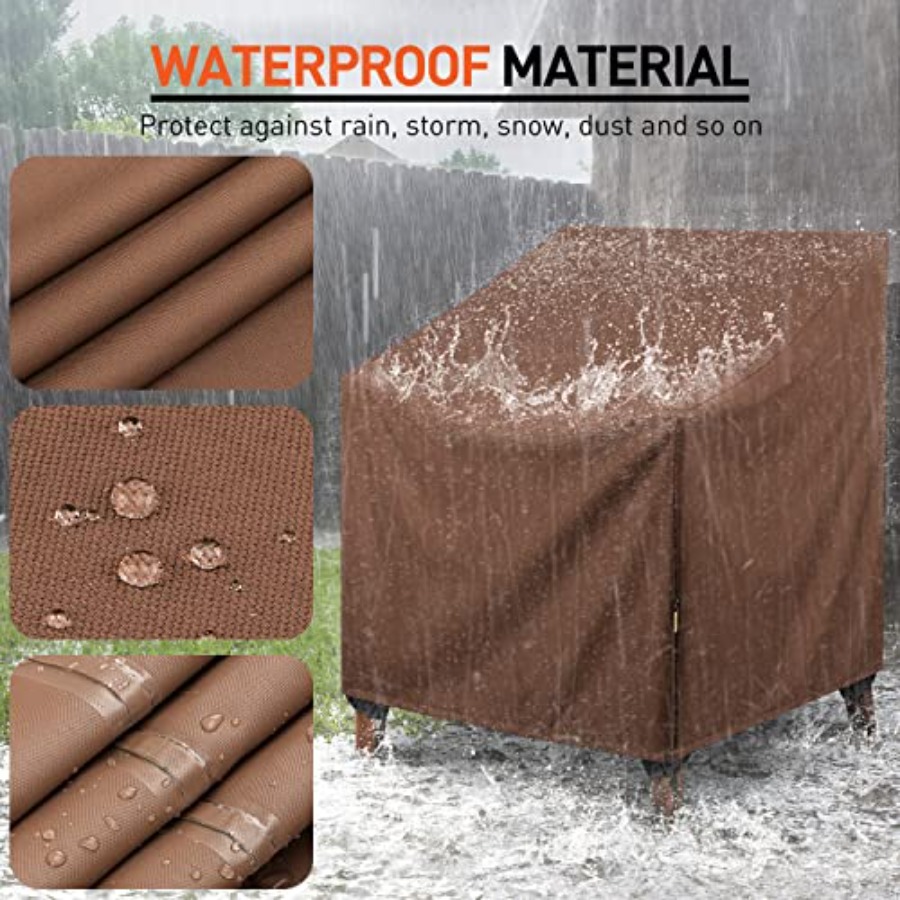 防水パティオチェアカバー、頑丈な屋外ラウンジチェアカバー、芝 - Outdoor Furniture Cover Waterproof のレビューと価格