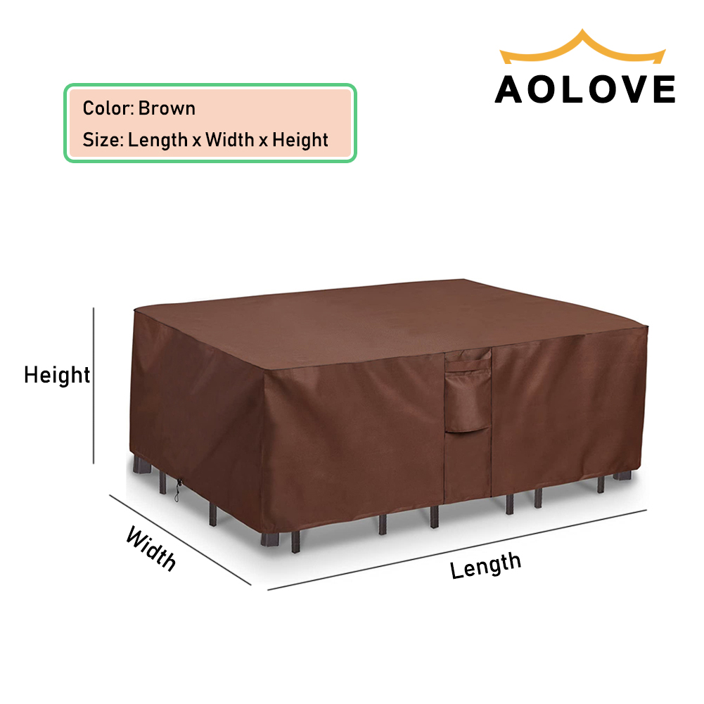 屋外用防水ガーデンファニチャーカバー,茶色の420dガーデン - Outdoor Furniture Upholstery Near Me のレビューと価格