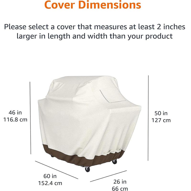 屋外ガスBBQフード210D大型BBQベージュバーベキューグ - Outdoor Furniture Upholstery Near Me のレビューと価格
