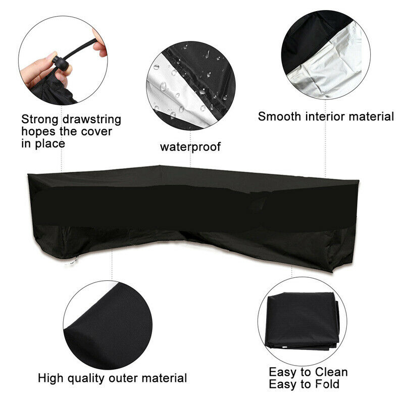 L字型家具防水カバー屋外ガーデンパティオ籐製ソファ防塵V字型 - Outdoor Furniture Upholstery Near Me のレビューと価格