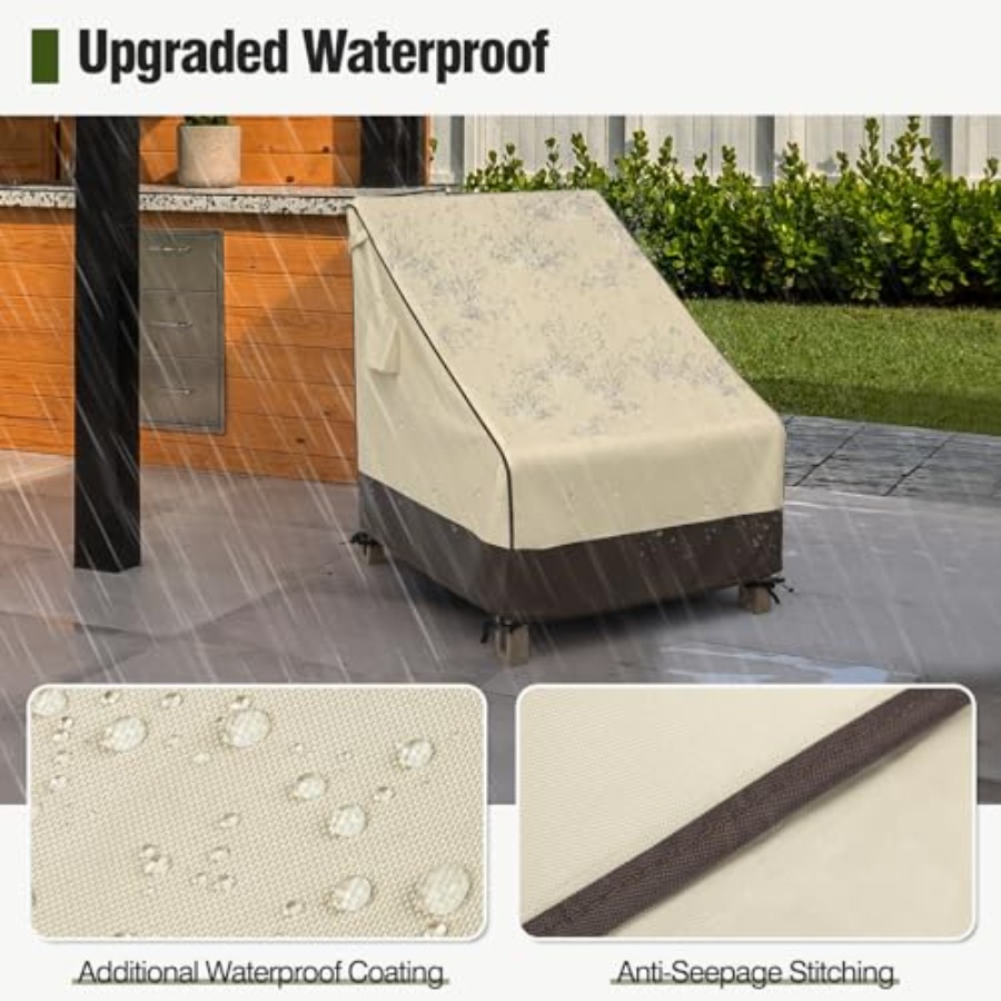 パティオチェアカバー 防水、紫外線耐性のある屋外芝生パティオ - Outdoor Furniture Cover Waterproof のレビューと価格