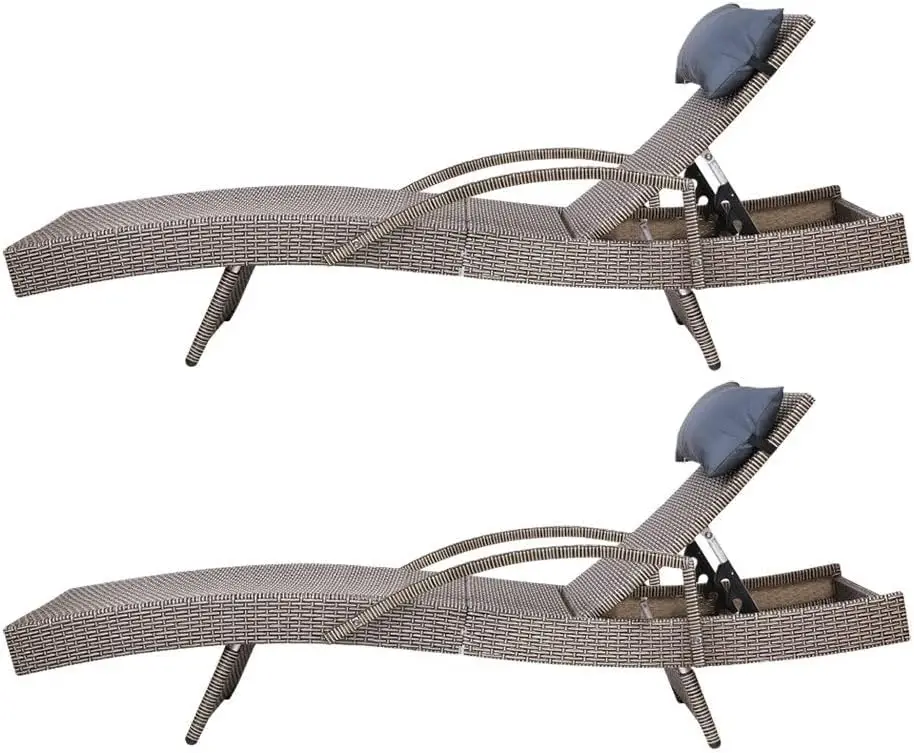 4つの調節可能な位置設定が可能な厚手のクッション、PEラタン - Rattan Lounge Set のレビューと価格