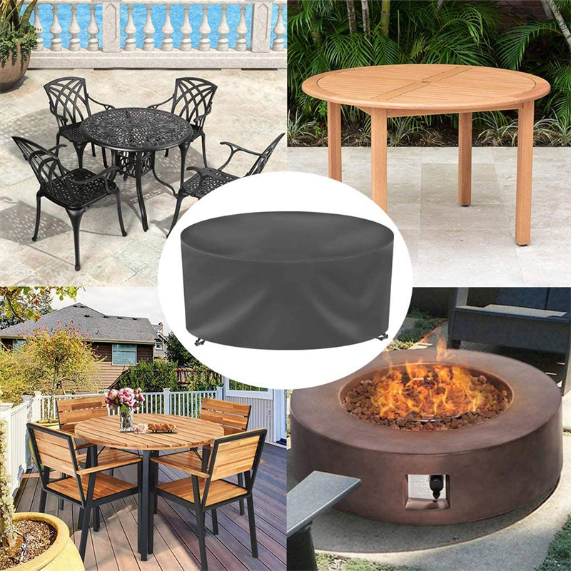 12 サイズラウンド家具カバー 210D 高耐久パティオ家具 - Outdoor Furniture Used のレビューと価格