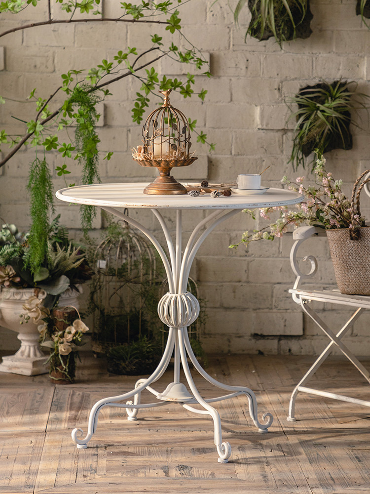 ヴィンテージ風の古いモネの庭の屋外中庭錬鉄製バルコニー小さな - Outdoor Furniture Vintage のレビューと価格