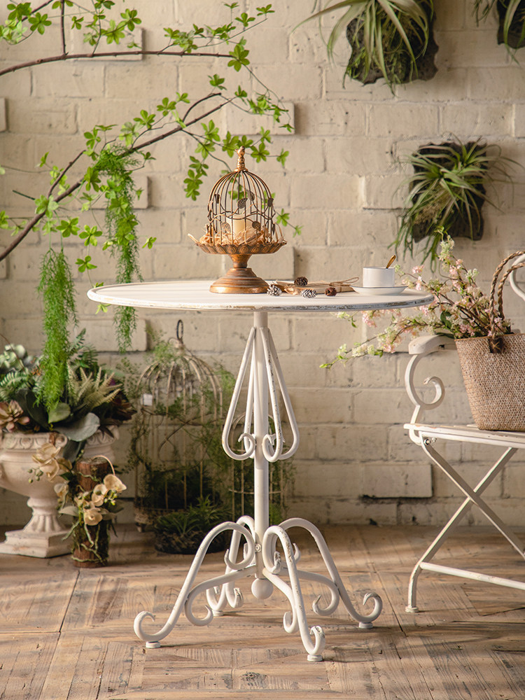 ヴィンテージ風の古いモネの庭の屋外中庭錬鉄製バルコニー小さな - Outdoor Furniture Vintage のレビューと価格
