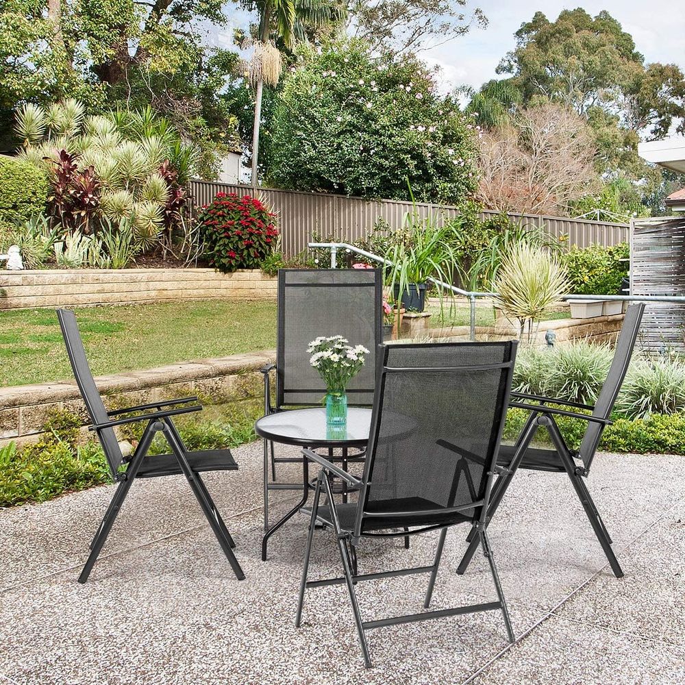 セットにはパティオダイニングチェア4脚、古い屋外用椅子、通気 - Outdoor Furniture Ofo のレビューと価格