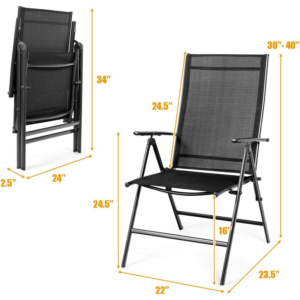 セットにはパティオダイニングチェア4脚、古い屋外用椅子、通気 - Outdoor Furniture Ofo のレビューと価格
