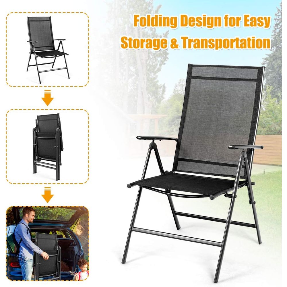 セットにはパティオダイニングチェア4脚、古い屋外用椅子、通気 - Outdoor Furniture Ofo のレビューと価格