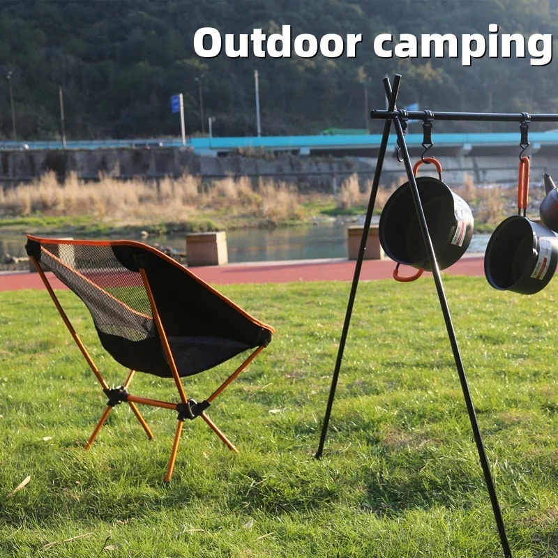 超軽量アルミ合金ムーンチェアキャンプ折りたたみポータブル背も - Outdoor Furniture Used のレビューと価格