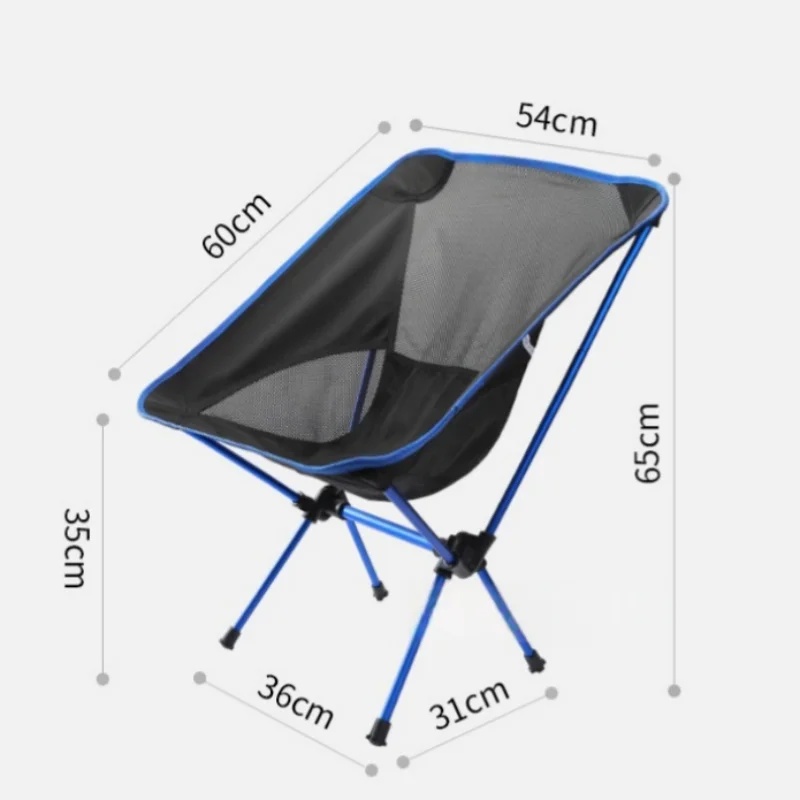 超軽量アルミ合金ムーンチェアキャンプ折りたたみポータブル背も - Outdoor Furniture Used のレビューと価格