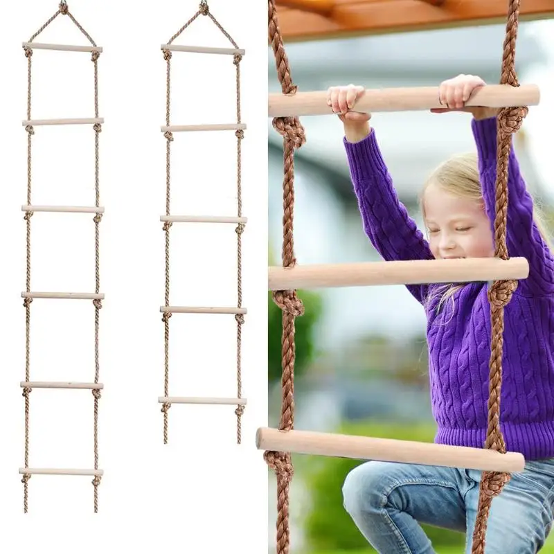 子供用木製マルチラングはしご、アウトドアアクティビティ、安全 - Garden Swing Chair のレビューと価格
