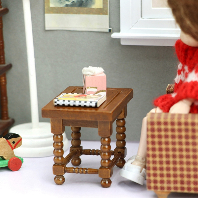 1:12 ドールハウスミニチュアラウンドテーブルティーテーブ - Outdoor Furniture Wood のレビューと価格