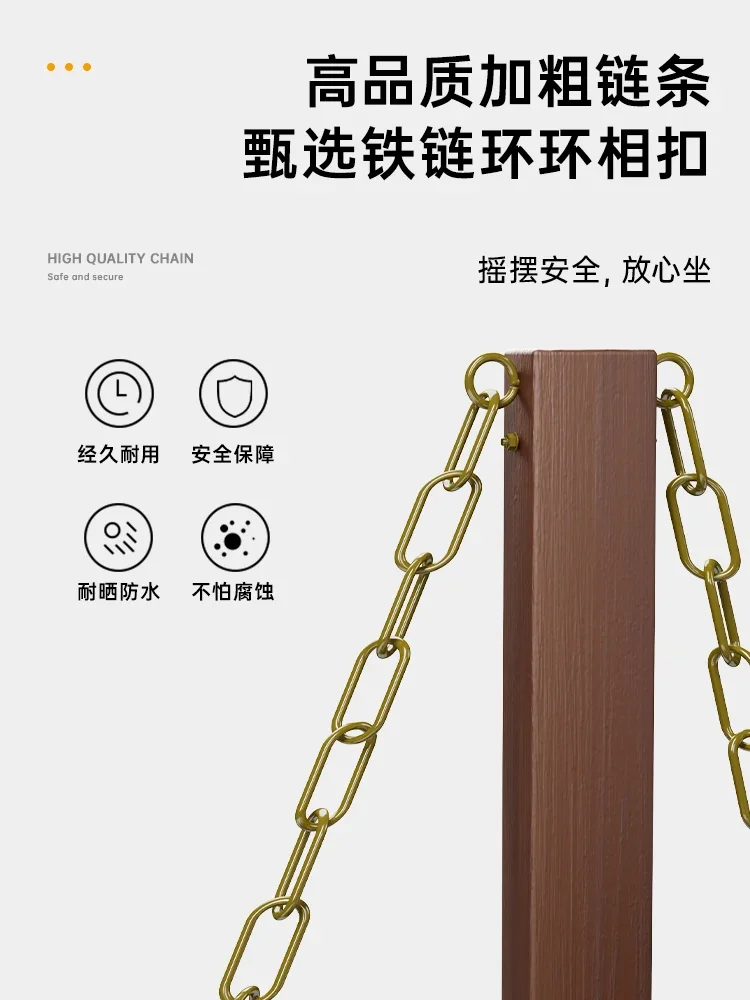 スイング屋外中庭ガーデンバルコニー屋外防雨防錆木製無垢材ハン - Garden Swing Chair のレビューと価格