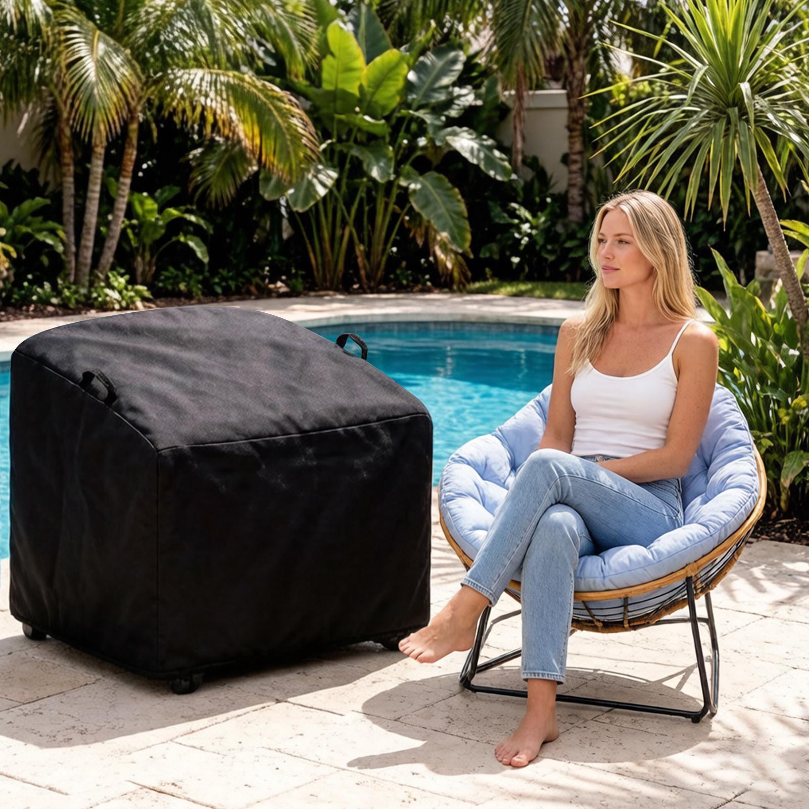 ロッキングチェアカバー防水保護ラップ日焼け防止防風パティオチ - Rattan Lounge Set のレビューと価格