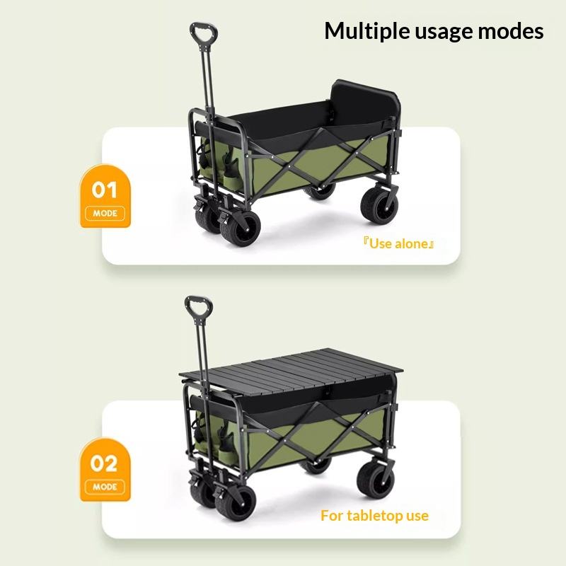 工場直売 四輪プラットフォーム キャンプ用ユーティリティワゴ - Outdoor Furniture Table のレビューと価格