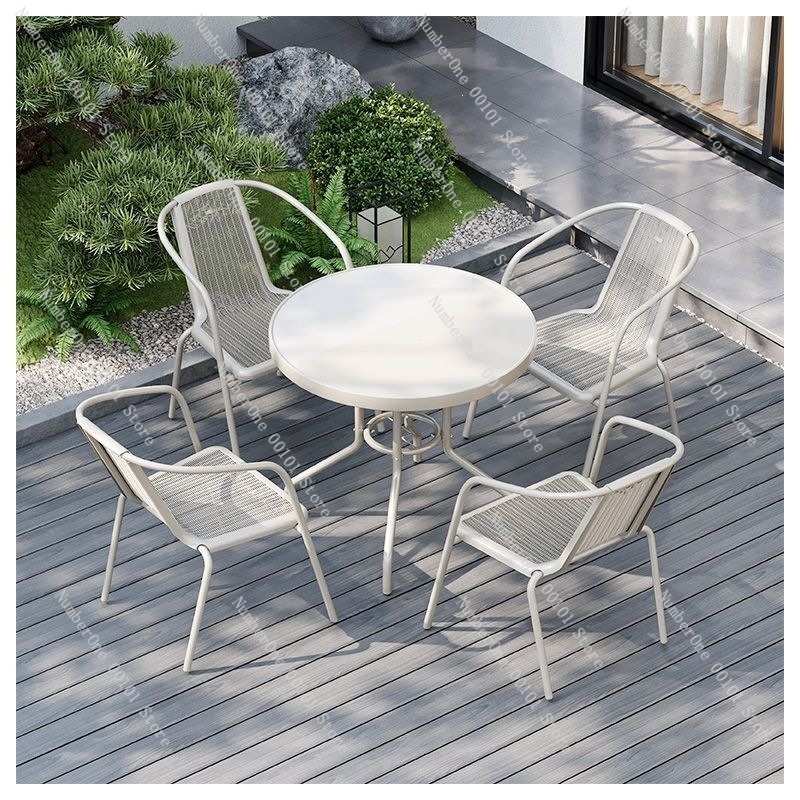 屋外バルコニー折りたたみテーブルと椅子2脚セット ホワイトガ - Outdoor Furniture Balcony のレビューと価格
