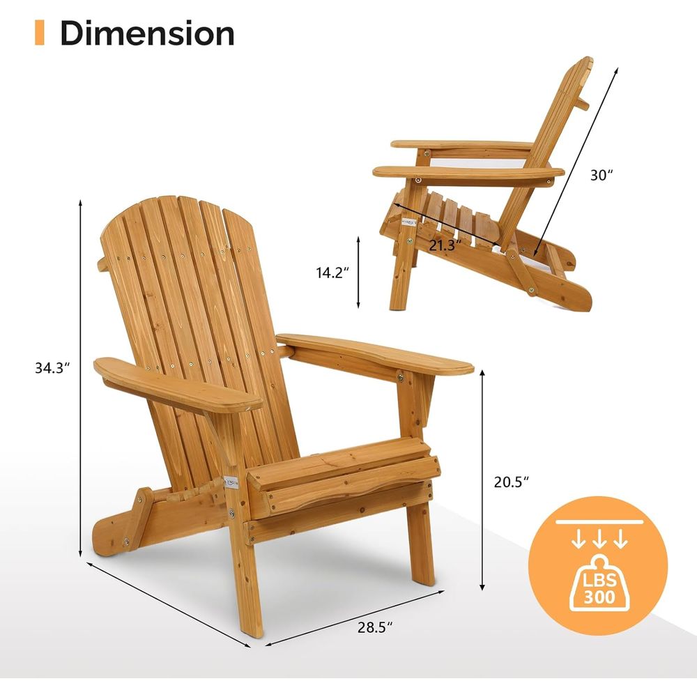 アディロンダックチェアセット4脚、木製アディロンダックチェア - Outdoor Furniture Ofo のレビューと価格