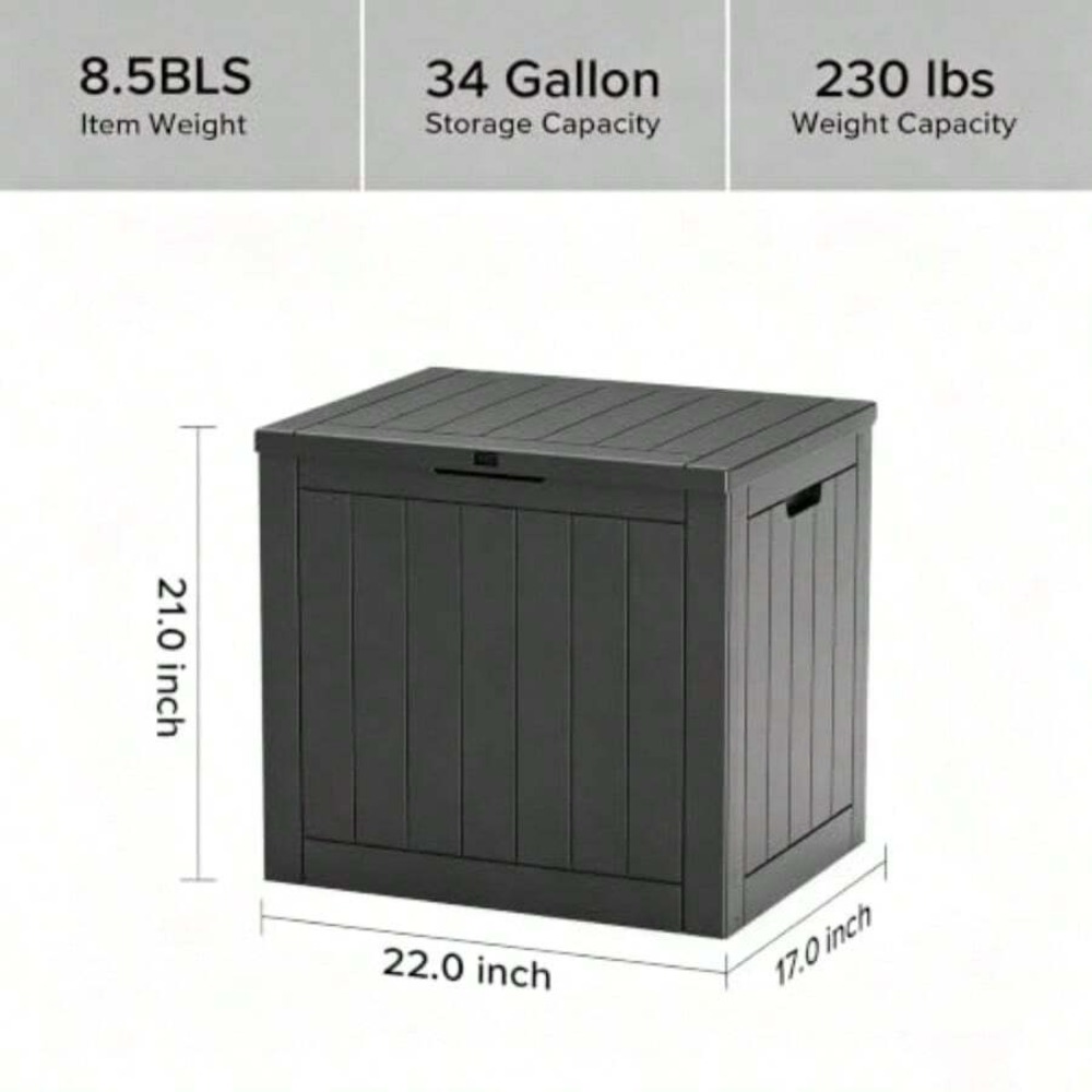 屋外用収納ボックス レジン製 防水デッキボックス パティオ家 - Outdoor Furniture Balcony のレビューと価格