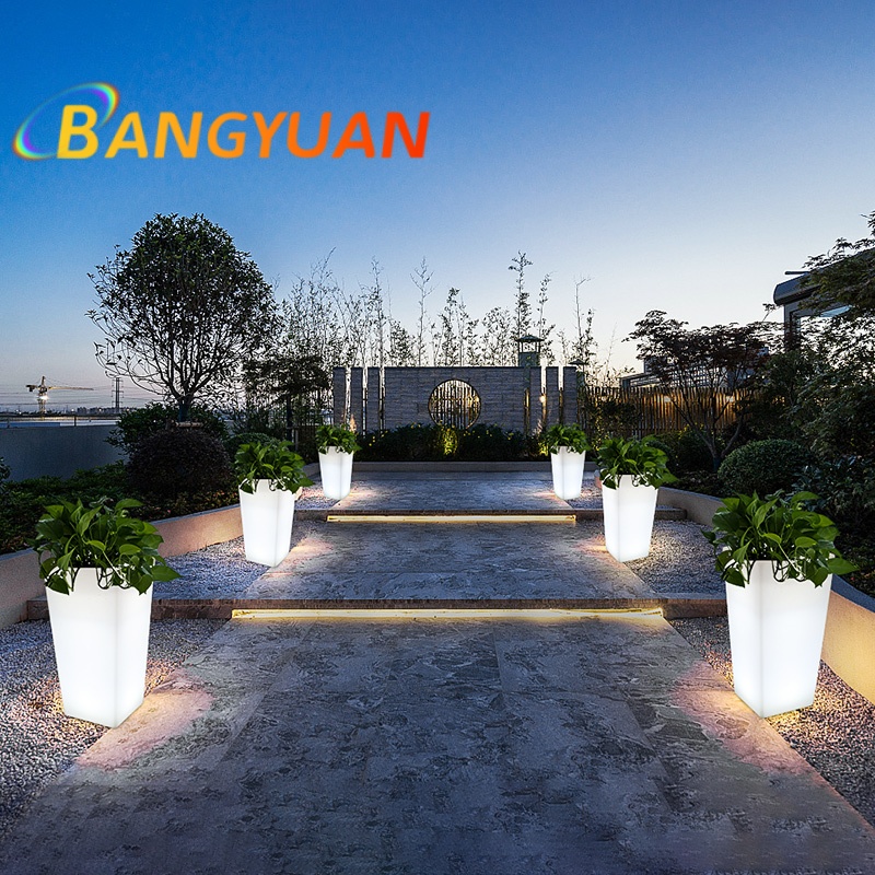 LED発光ガーデンフラワーポット 防水LEDフラワーポット  - Outdoor Furniture Balcony のレビューと価格