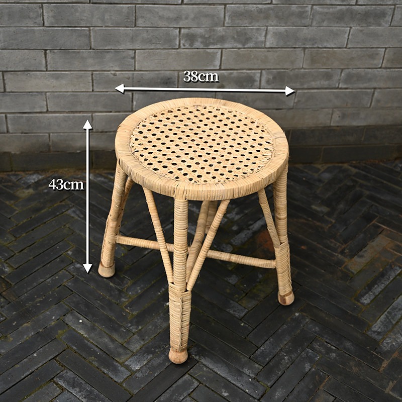 屋外用手作り天然籐椅子、ヴィンテージ風背もたれ付き通気性クッ - Outdoor Furniture Vintage のレビューと価格