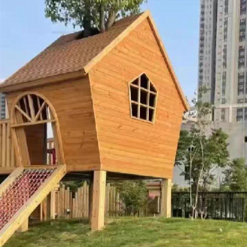 幼稚園用プレイハウス 屋外組み立て式滑り台 ツリーハウス 子 - Outdoor Furniture Wood のレビューと価格