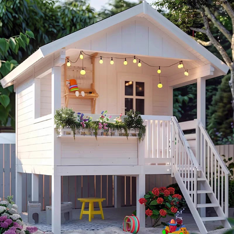 幼稚園用プレイハウス 屋外組み立て式滑り台 ツリーハウス 子 - Outdoor Furniture Wood のレビューと価格