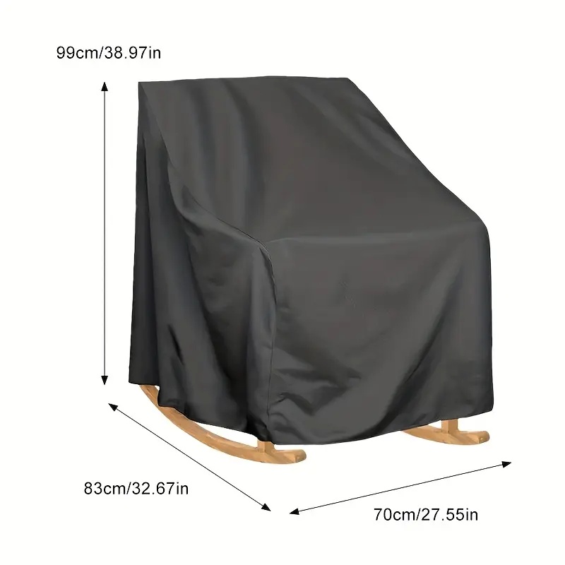 頑丈なオックスフォード生地の屋外ロッキングチェアカバー -  - Outdoor Furniture Protector のレビューと価格