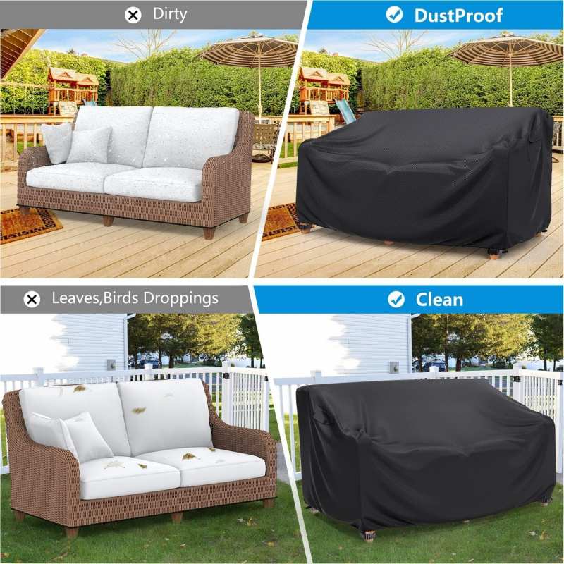 1個の屋外家具カバー、210Dパティオソファカバー、家庭用保 - Outdoor Furniture Used のレビューと価格