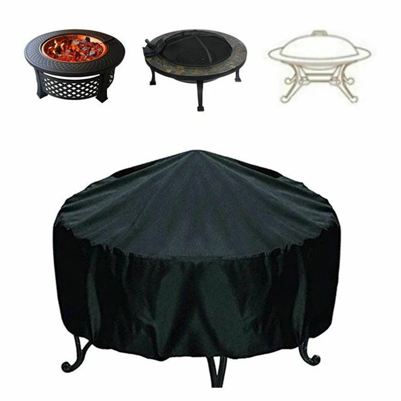 ファイヤーピットカバーラウンド火鉢ストーブカバー防水防風日焼 - Outdoor Furniture Upholstery Near Me のレビューと価格