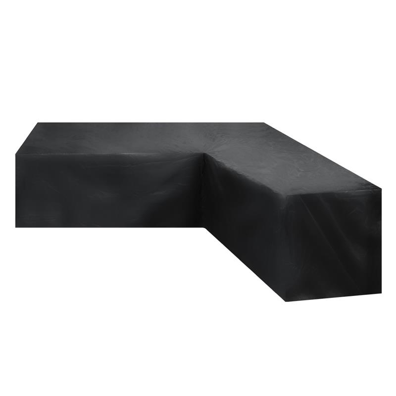 L字型屋外家具カバー 210Dオックスフォード防水UV保護、 - Outdoor Furniture Black のレビューと価格