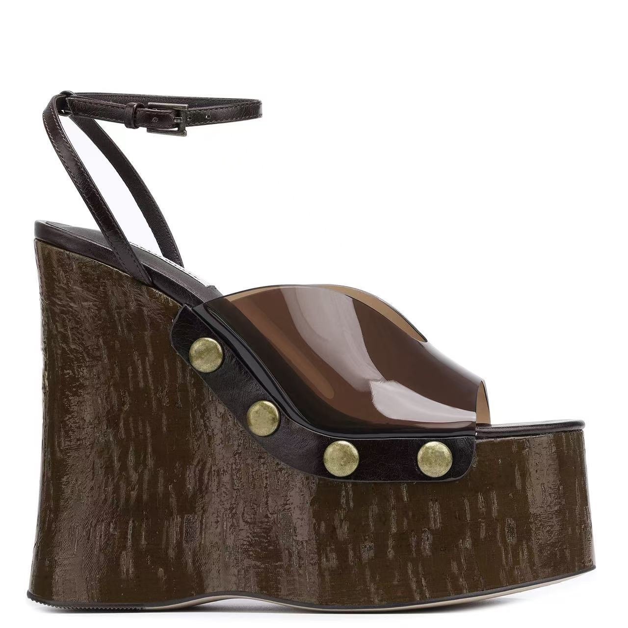 ハイヒール 14 センチメートル厚底サンダル婦人服厚底木目調 - Outdoor Furniture Wood のレビューと価格