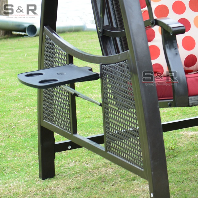 モダンラタンパティオガーデン屋外家具3人掛けハンモックスイン - Garden Swing Chair のレビューと価格
