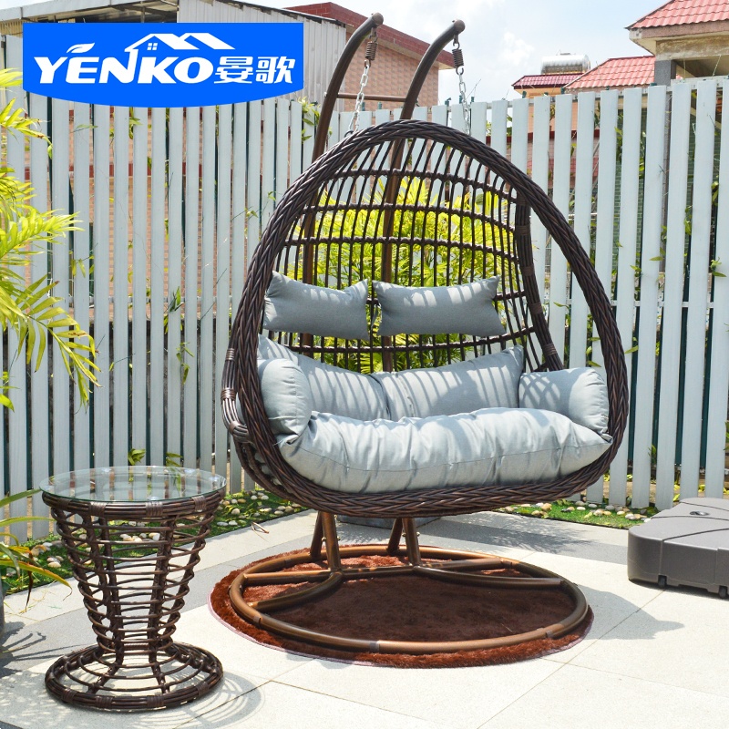 二人掛けハンモック価格ハンギングチェア屋外家具パティオスイン - Garden Swing Chair のレビューと価格