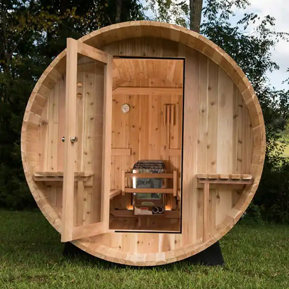 屋外サウナ卸売 屋外4～6人用 カナダ産ヘムロックサウナ ド - Outdoor Furniture Wood のレビューと価格