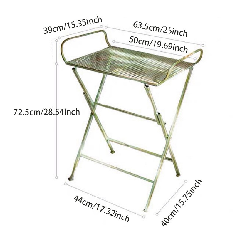 ヴィンテージ錬鉄製折りたたみ椅子セット、屋外ガーデンバルコニ - Outdoor Furniture Vintage のレビューと価格