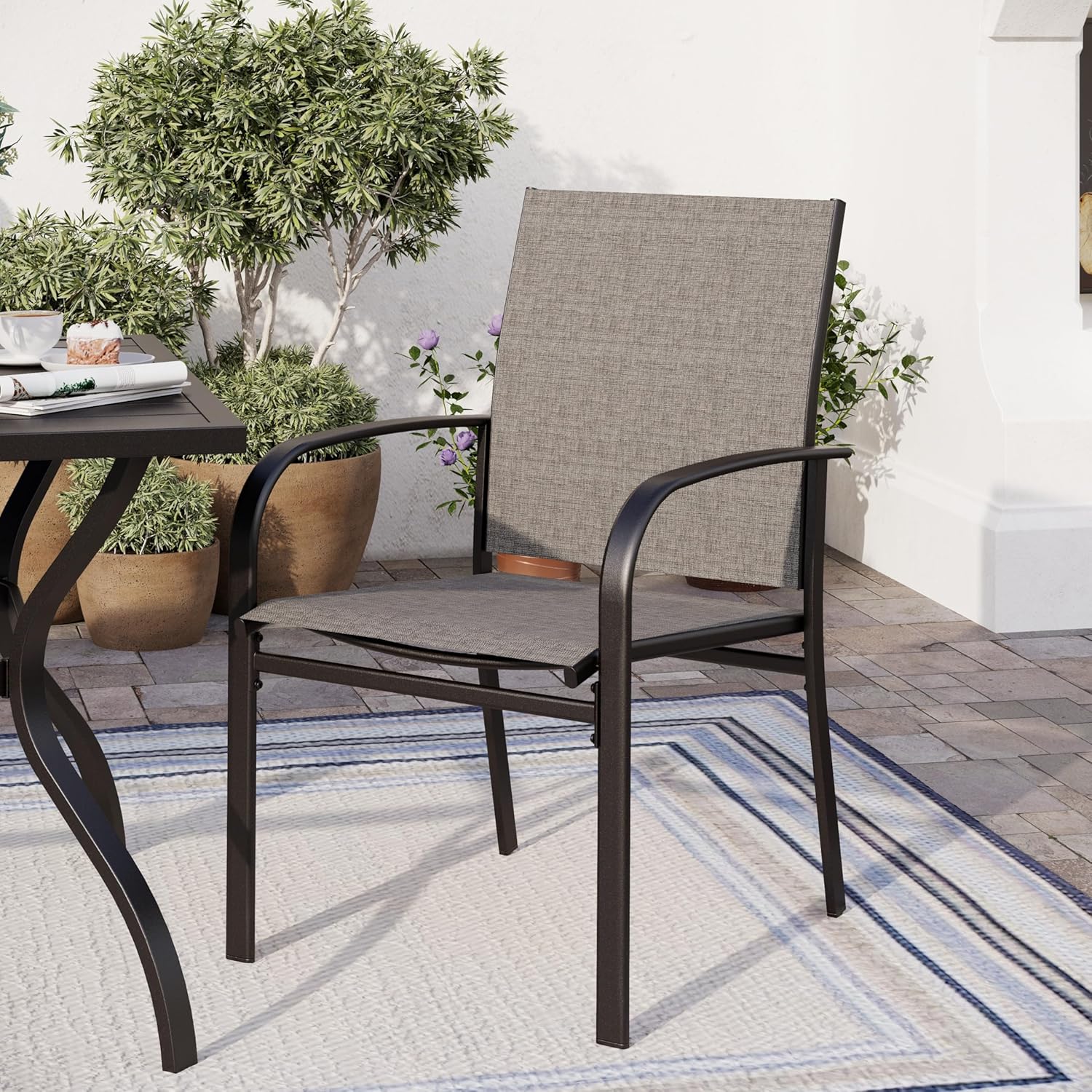 o*-パティオダイニングチェア4脚セット、全天候型屋外ダイニ - Outdoor Furniture Ofo のレビューと価格