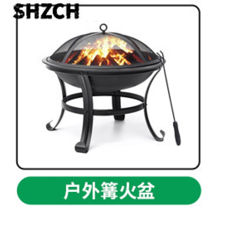 屋外用炭火暖炉、キャンプ・パティオ・庭用 - Outdoor Furniture Metal のレビューと価格