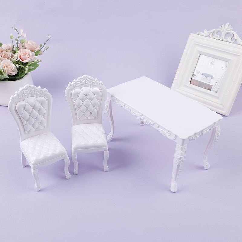 ドールハウス 1:6 キッチン家具 ダイニングテーブル 椅子 - Outdoor Furniture Wood のレビューと価格
